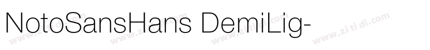NotoSansHans DemiLig字体转换